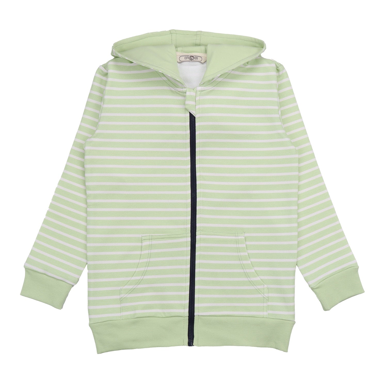 Green stripes 14-Sweat Jacket