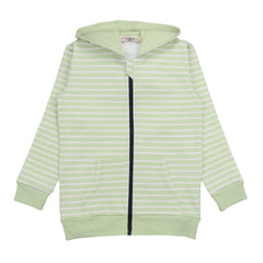Green stripes 14-Sweat Jacket