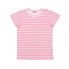Pink stripes 12-T-Shirt