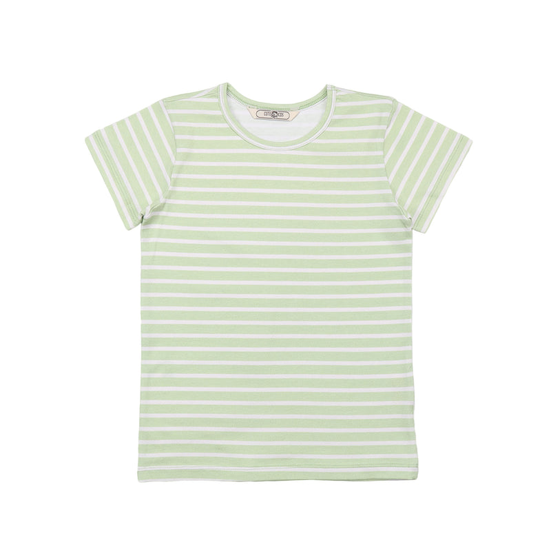 Green stripes 14-T-Shirt