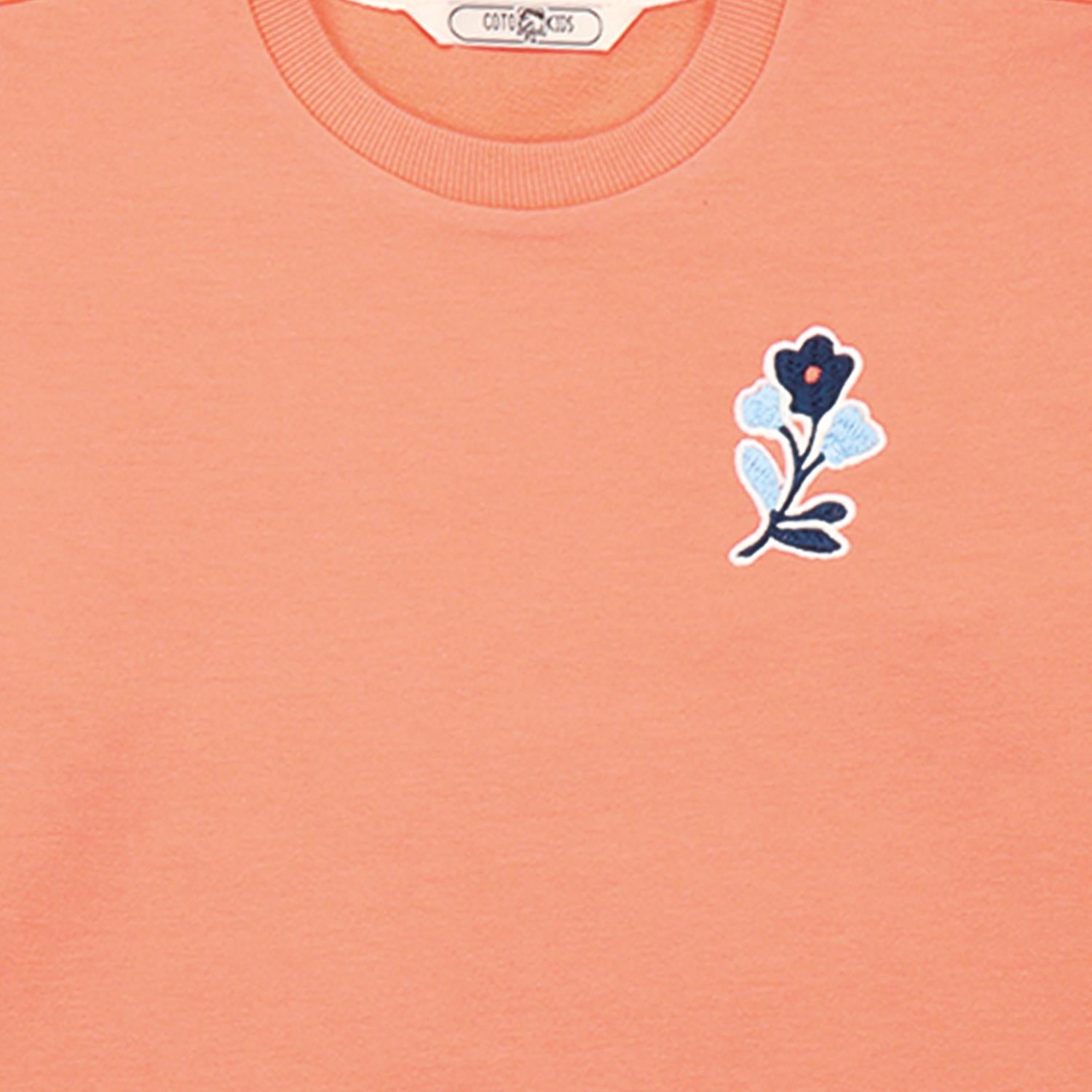 Blue Flowers-Sweatshirt