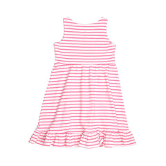Pink stripes 12-Sleeveless Dress