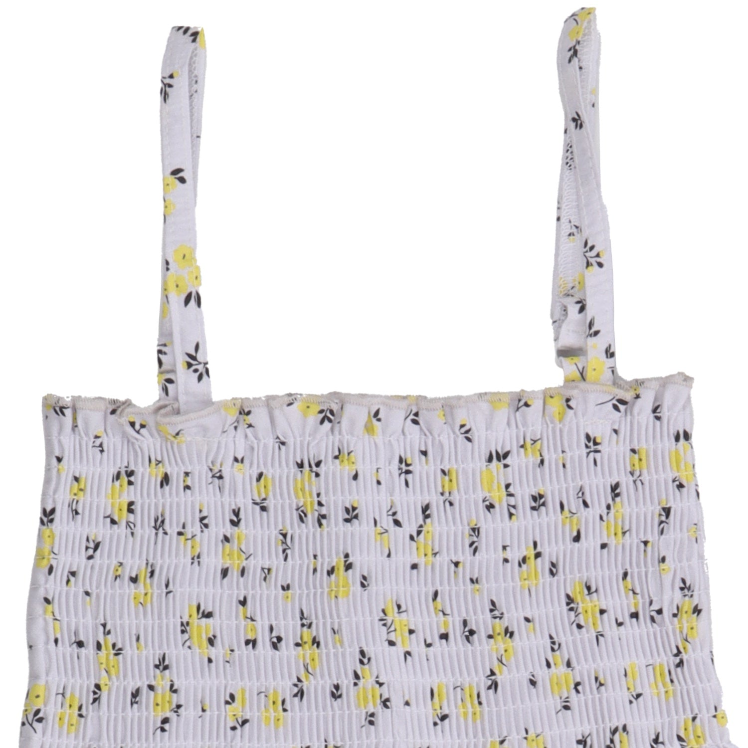 Yellow Flowers-Strap Blouse