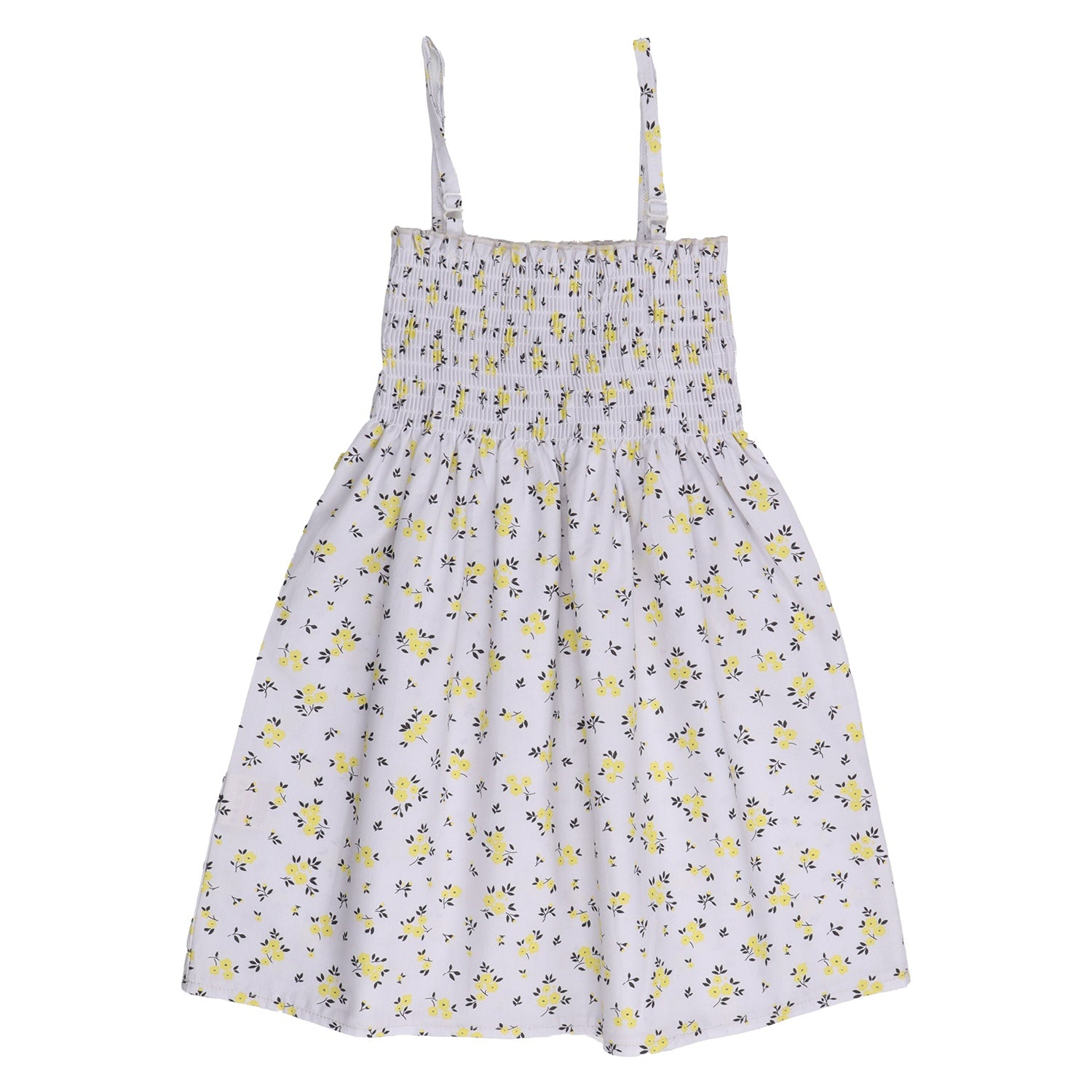 Yellow Flowers-Strap Blouse