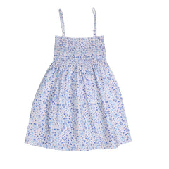 Blue Flowers-Strap Blouse