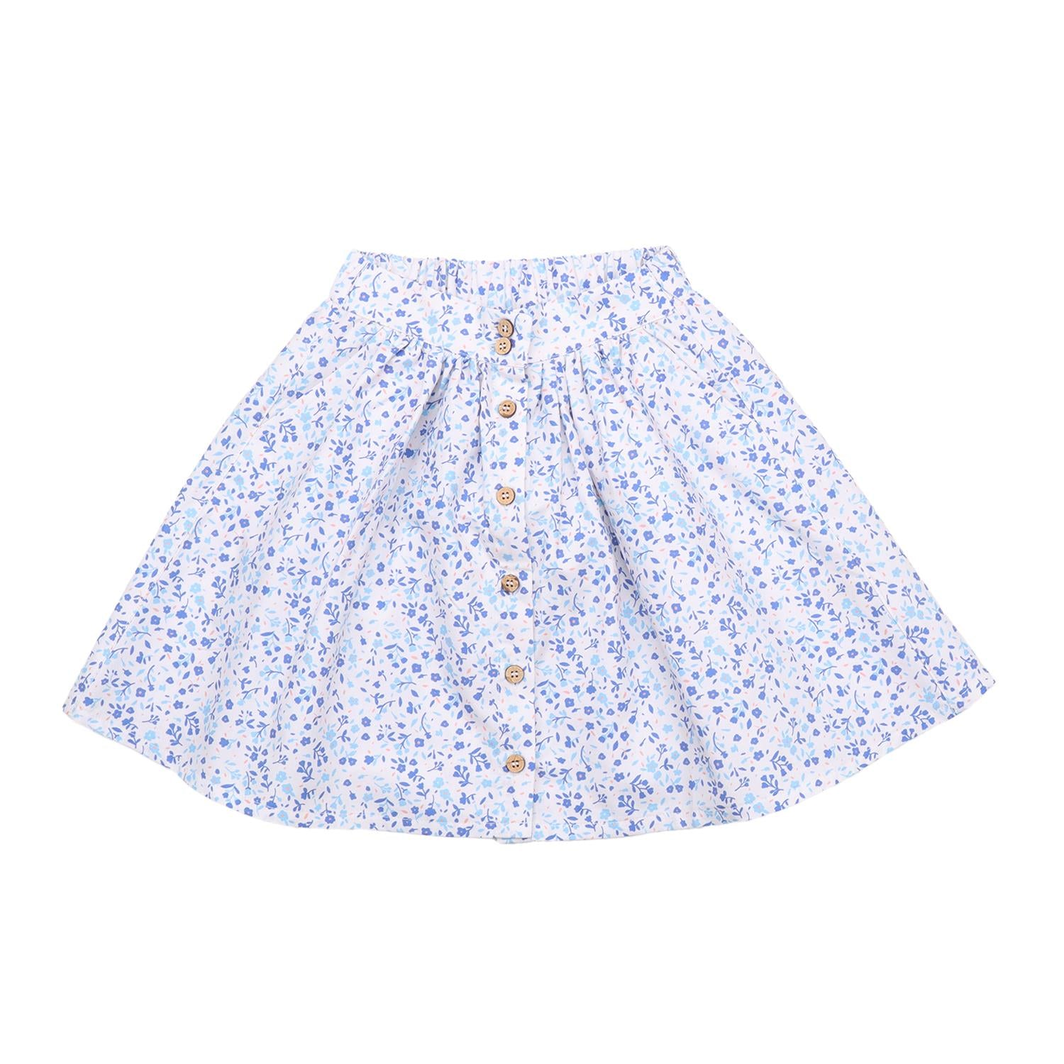 Blue Flowers-Skirt