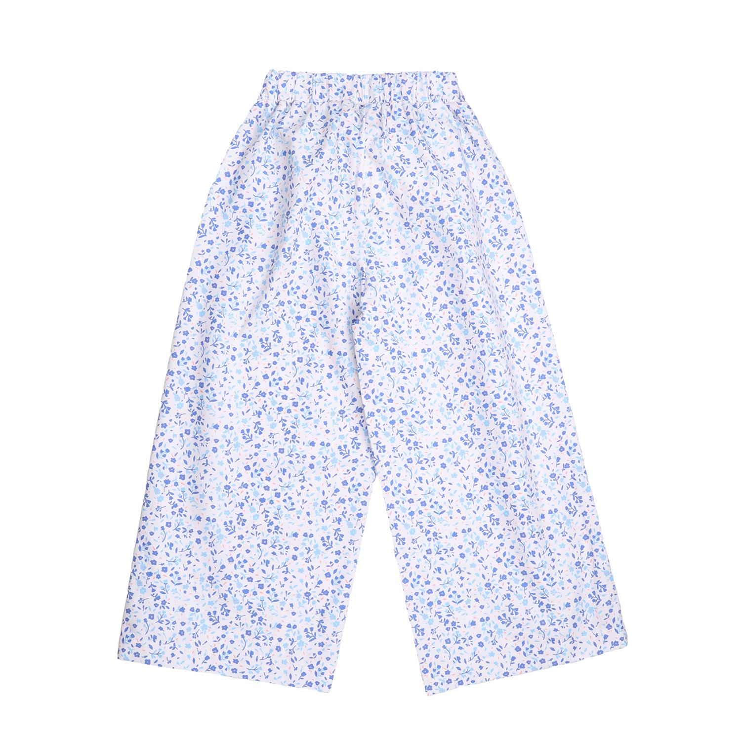 Blue Flowers-Trousers