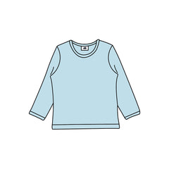 Camisa de manga comprida confeccionada em algodão (orgânico)