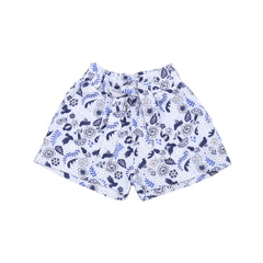 Blue Birds and Flowers-Shorts