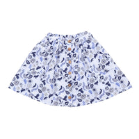 Blue Birds and Flowers-Skirt