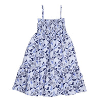 Blue Birds and Flowers Strap Dress