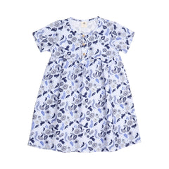 Blue Birds and Flowers Dress
