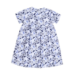 Blue Birds and Flowers Dress