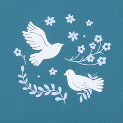 Blue Birds and Flowers T-shirt