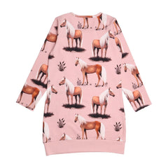 Langarm Kleid aus Baumwolle (Bio)