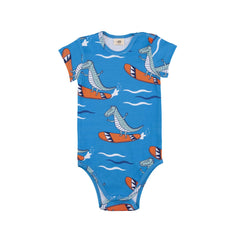 Body met korte mouwen van katoen (biologisch)