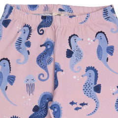 Blue Seahorses-Leggings