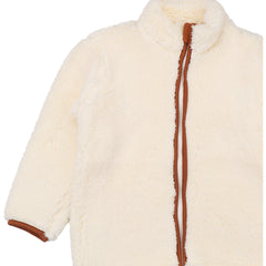 Cream Fleece-Fleece Jacket