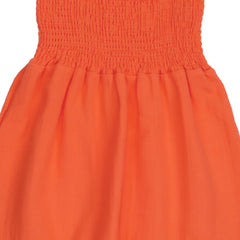Coral Bloom-Strap Dress