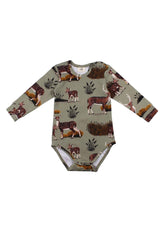 Pamuktan yapılmış uzun kollu body (organik)