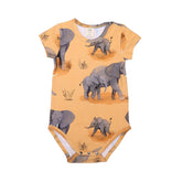 Body met korte mouwen van katoen (biologisch)