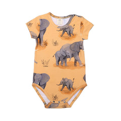 Body met korte mouwen van katoen (biologisch)