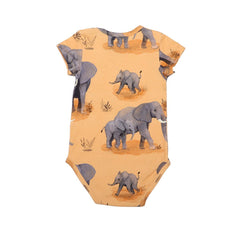 Body met korte mouwen van katoen (biologisch)