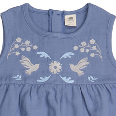 İngiliz Malikanesi Kolsuz Elbise