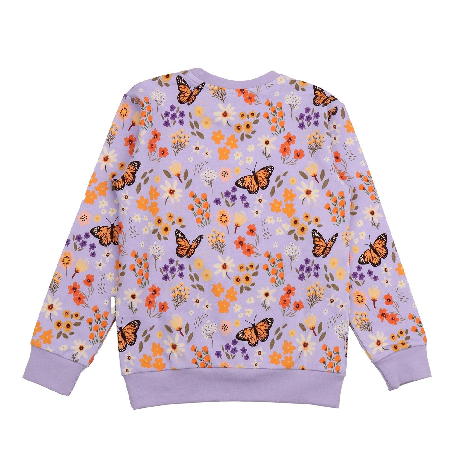 Flowers and Butterflies-Sweatshirt