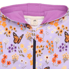 Flowers and Butterflies sweat jacket