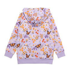 Flowers and Butterflies sweat jacket