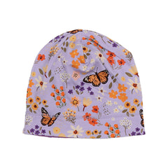 Flowers and Butterflies-Beanie