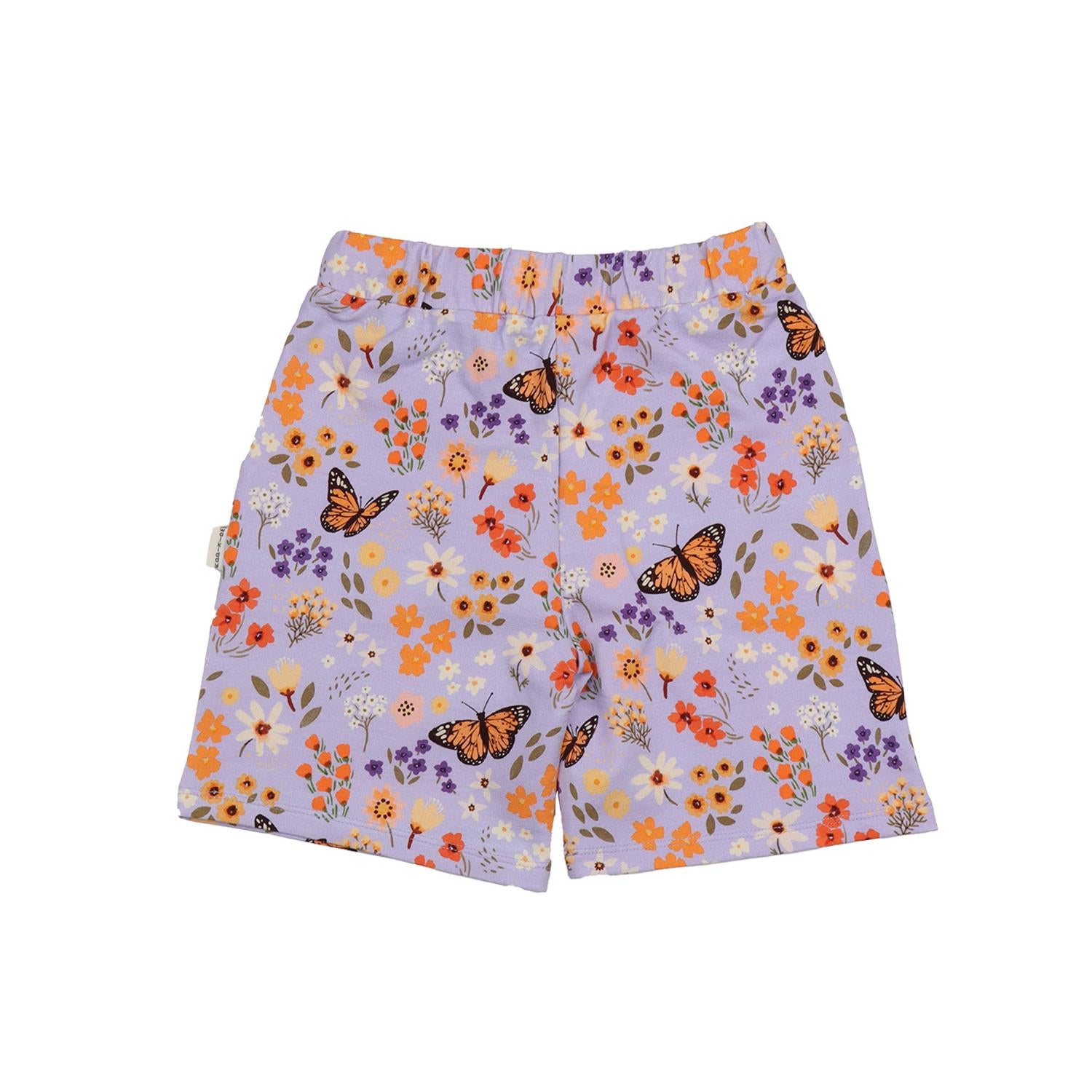 Flowers and Butterflies-Shorts