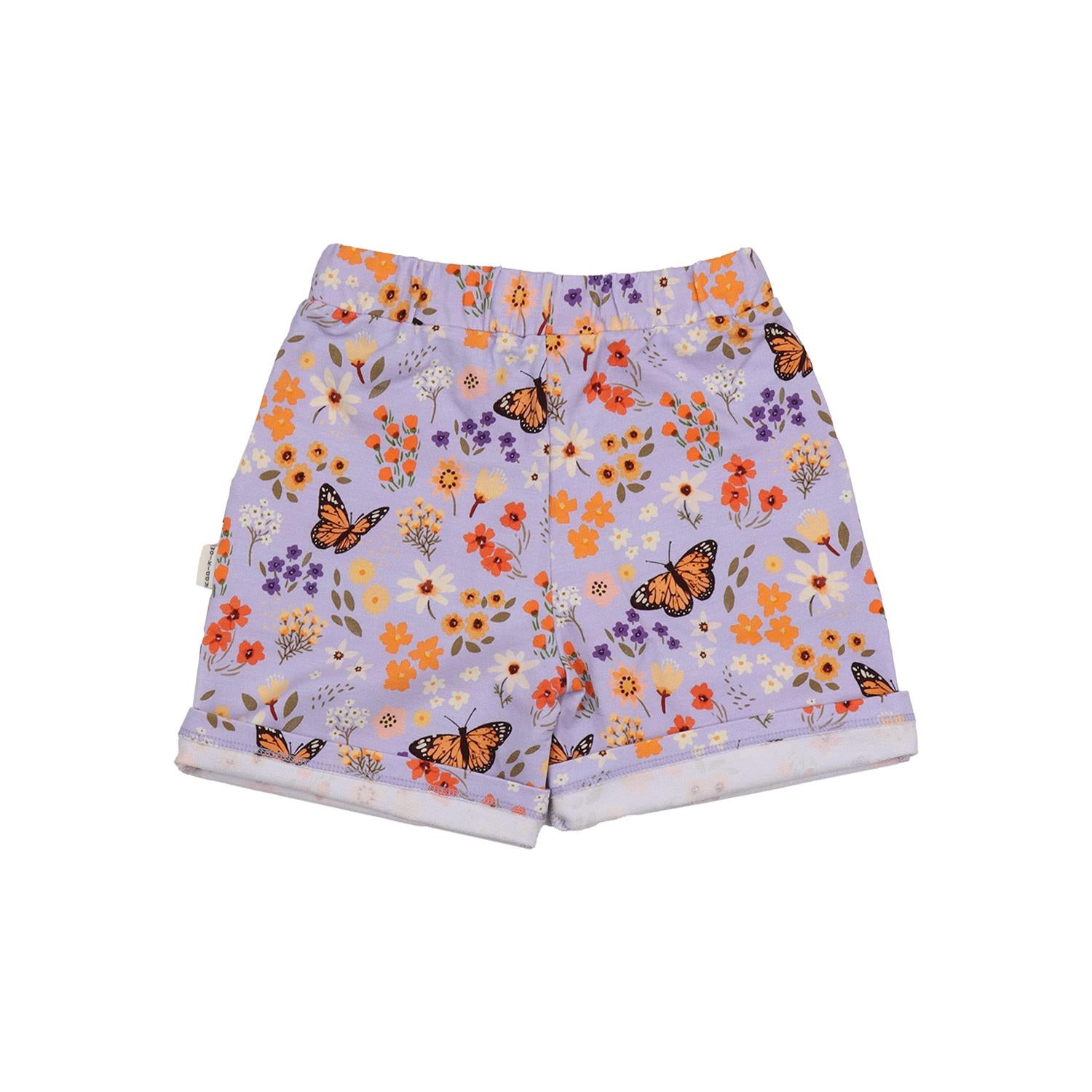 Flowers and Butterflies-Shorts