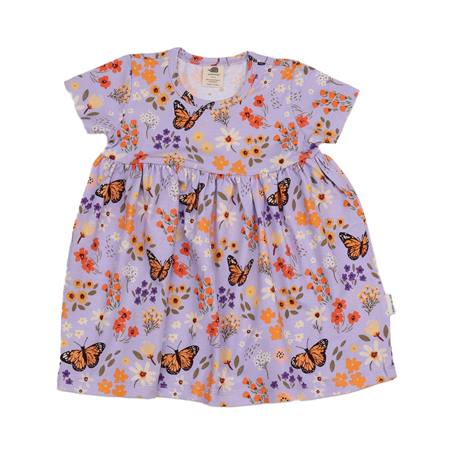 Flowers and Butterflies-Babydoll Dress