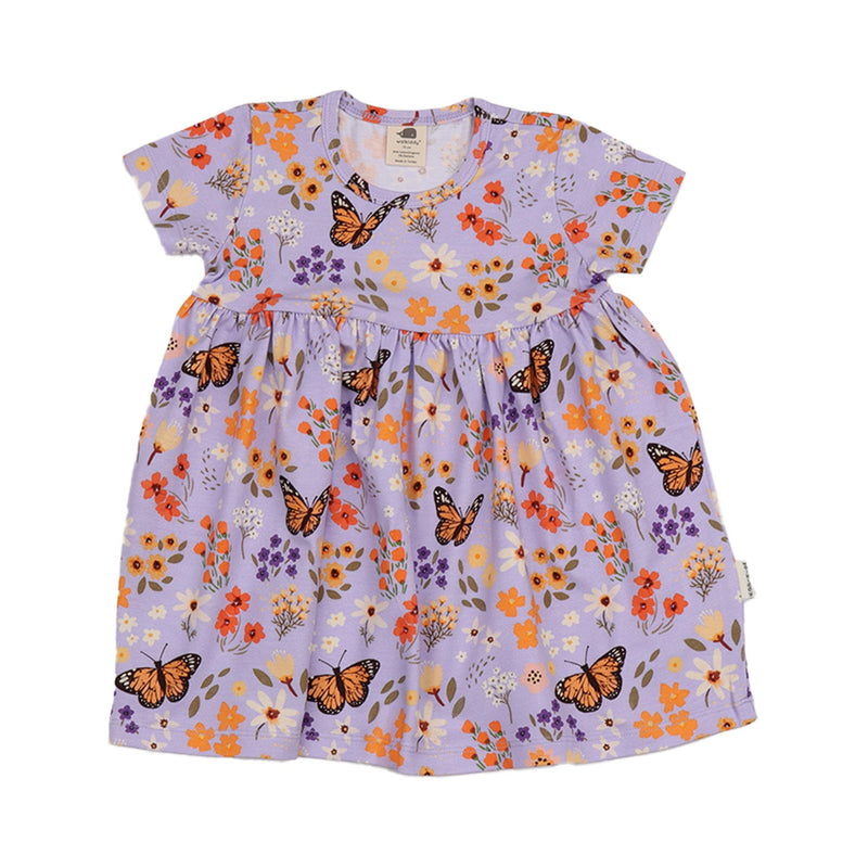 Flowers and Butterflies-Babydoll Dress