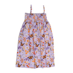 Flowers and Butterflies-Strap Dress