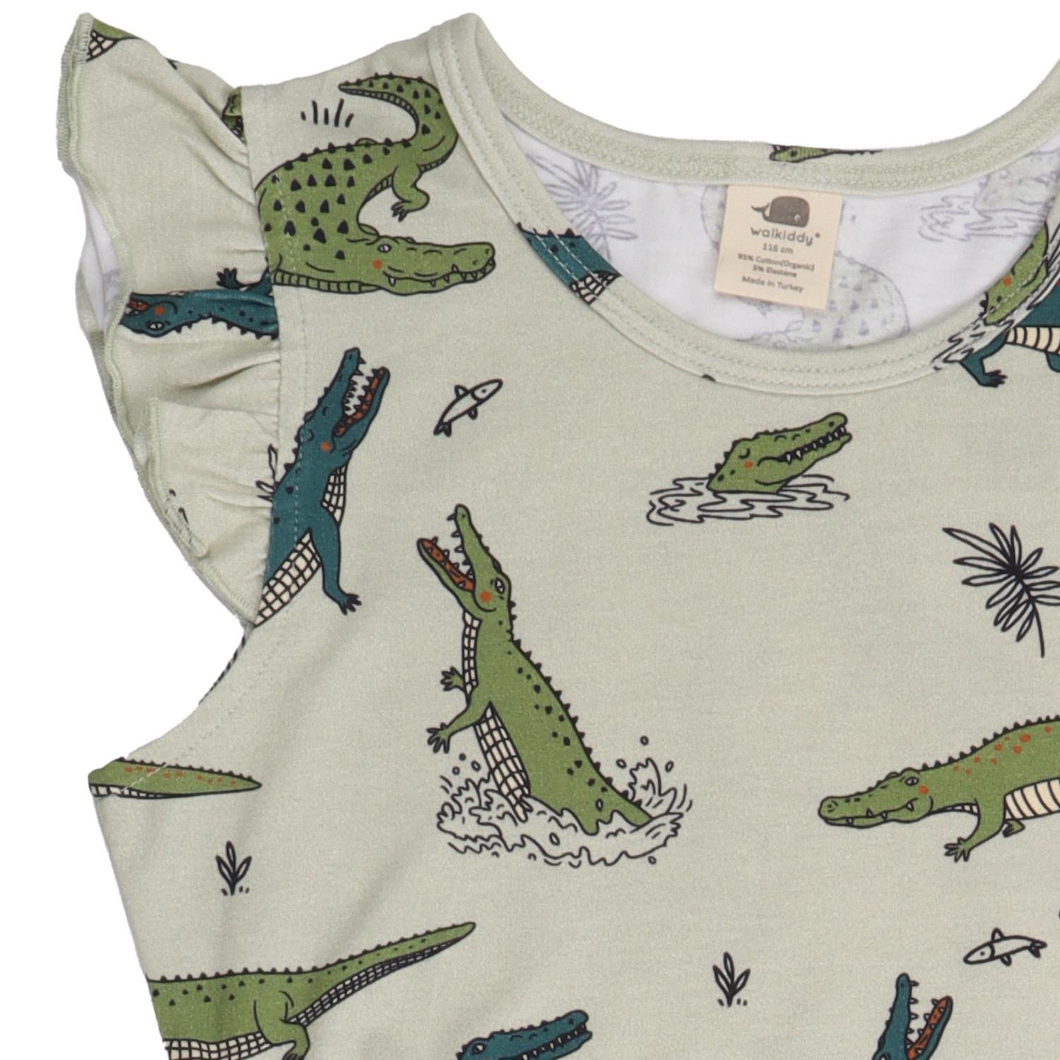 Funny Crocodiles-Ruffle Dress