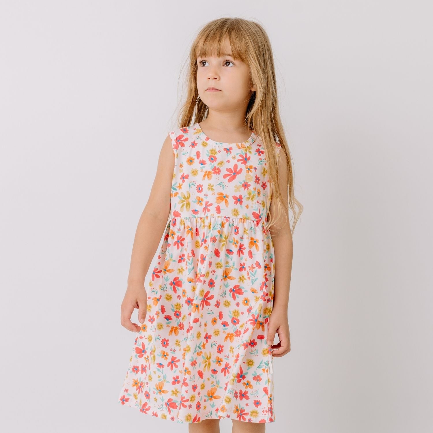 Flower Garden-Sleeveless Dress