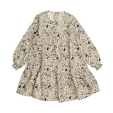 Sonbahar Çiçekleri - Volanlı Elbise