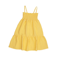 Golden Sun-Strap Dress