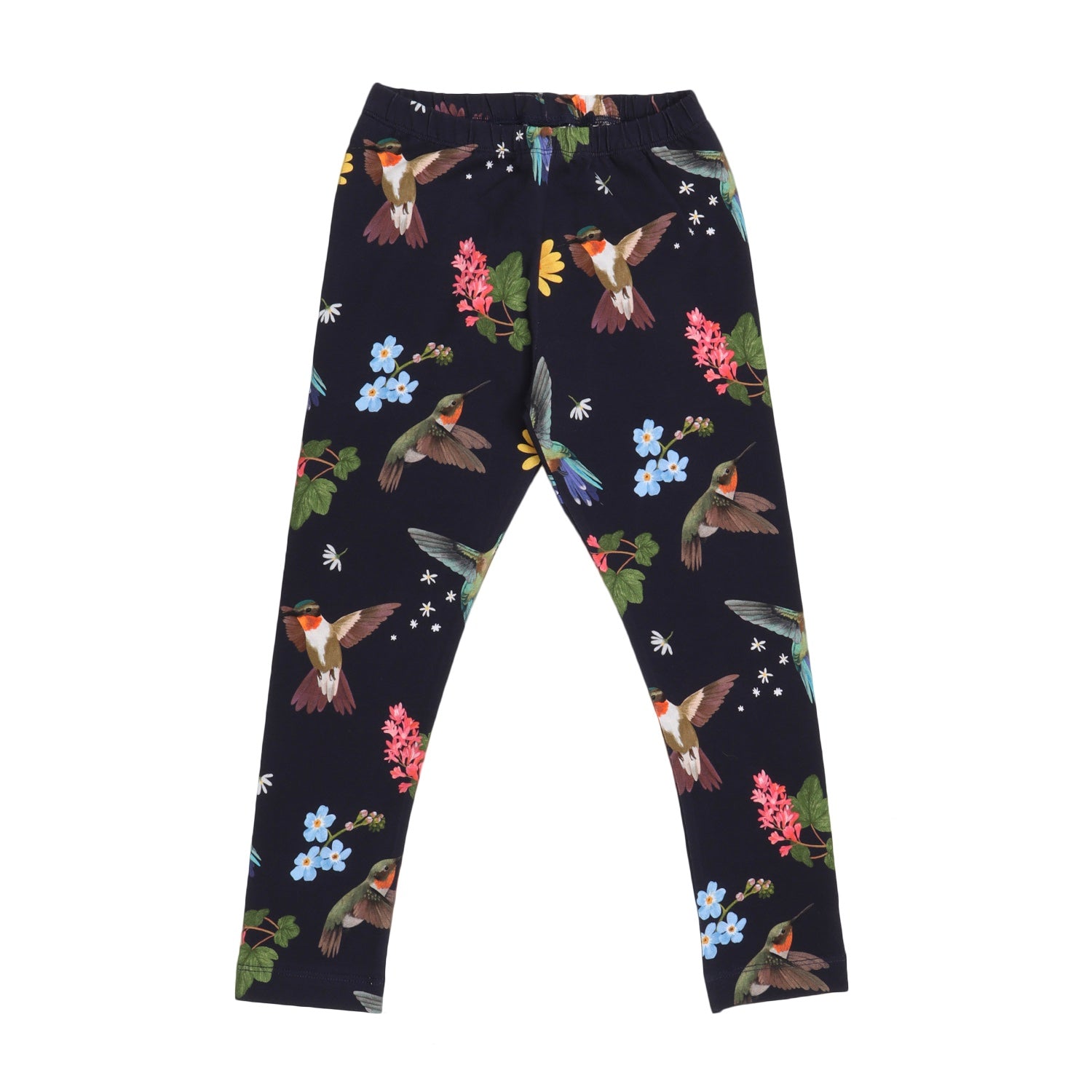 Hummingbirds Around Flowers-Leggings