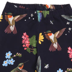 Hummingbirds Around Flowers-Leggings