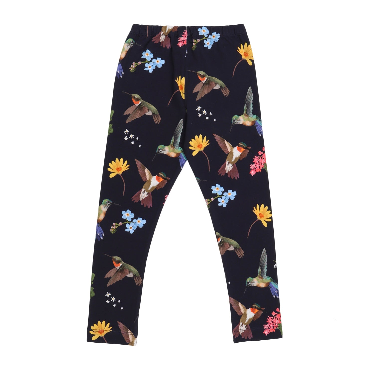 Hummingbirds Around Flowers-Leggings