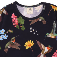 Hummingbirds Around Flowers-Shirt
