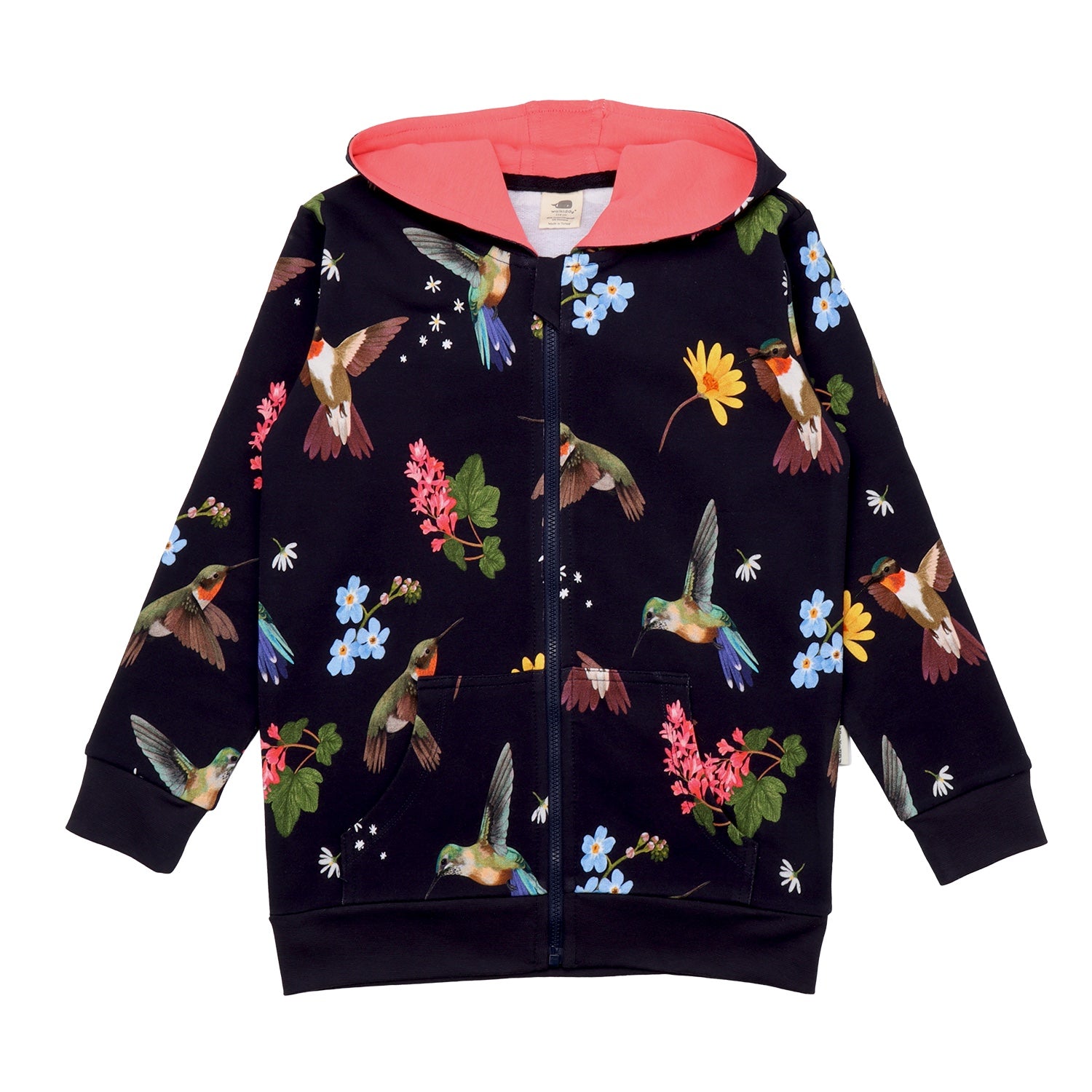 Hummingbirds Around Flowers-Sweat Jacket