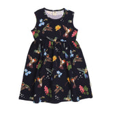 Hummingbirds Around Flowers-Dress