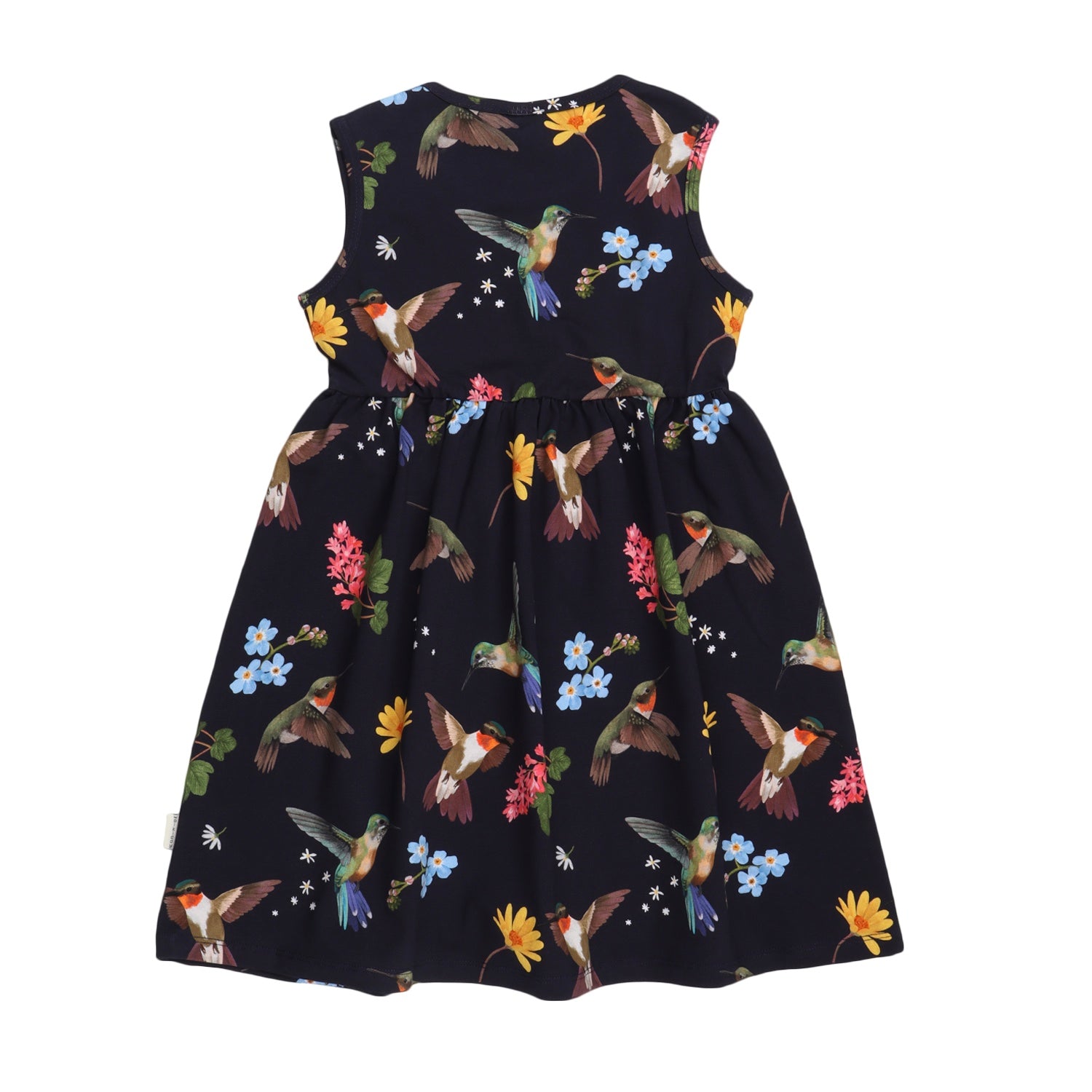 Hummingbirds Around Flowers-Dress