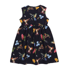 Hummingbirds Around Flowers-Dress