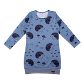 Långärmad klänning av bomull (ekologisk)